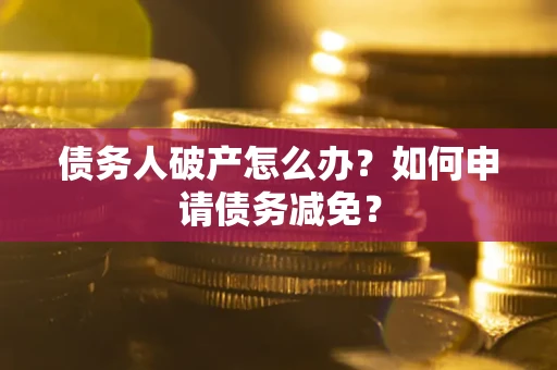 北京债务人破产怎么办？如何申请债务减免？