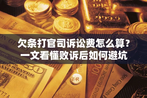 北京欠条打官司诉讼费怎么算？一文看懂败诉后如何避坑